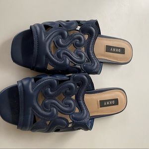 Dkny Navy Flats